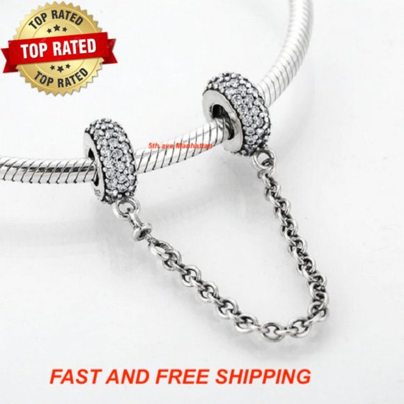 Pandora PAVE Inspiration SAFETY CHAIN #791736CZ - Picture 5 of 7
